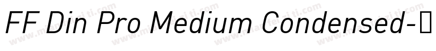 FF Din Pro Medium Condensed字体转换